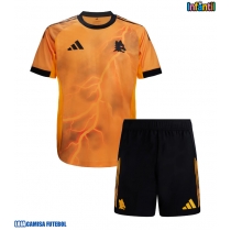 Camisa de Futebol AS Roma Artem Dovbyk #9 Equipamento Secundário Infantil 2025-26 Manga Curta (+ Calças curtas)